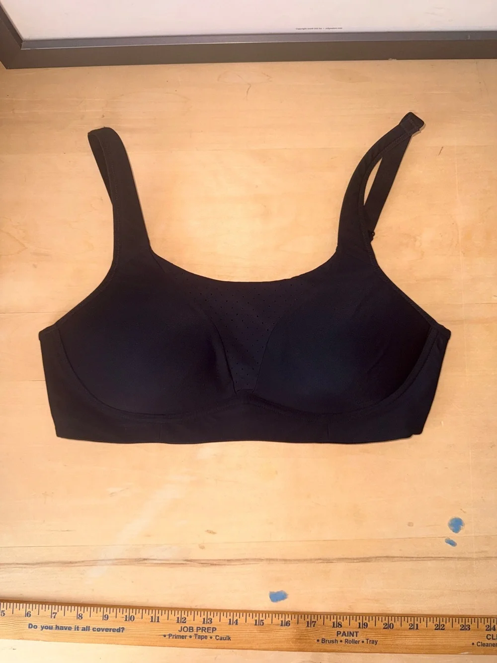 lululemon Athletica Run Times Black Sports Bra - 38C